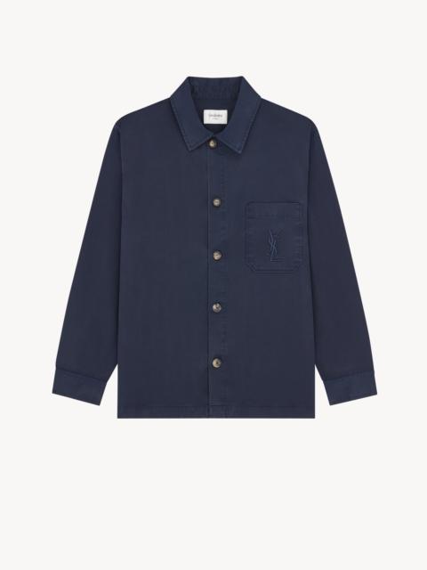 SAINT LAURENT CASSANDRE OVERSHIRT IN COTTON