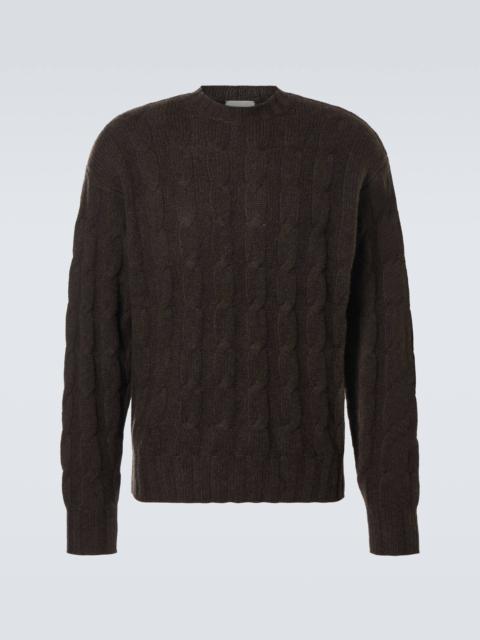 LE KASHA Cable-knit cashmere sweater