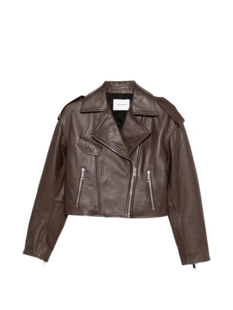 Yves Salomon zip-fastening leather jacket