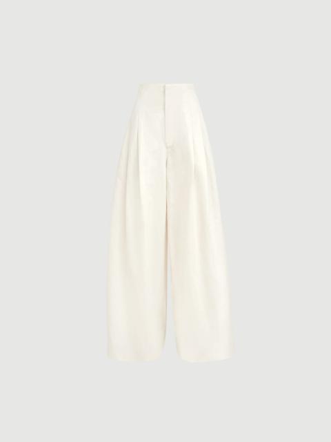 Brunello Cucinelli Cotton and ramie twill maxi trousers