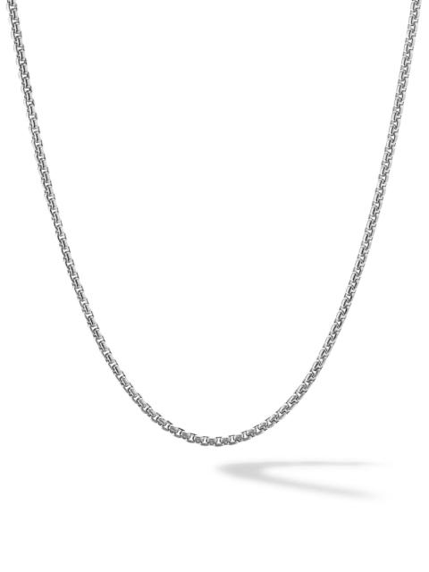 DAVID YURMAN Men's Box Chain Necklace in Platinum - Silver