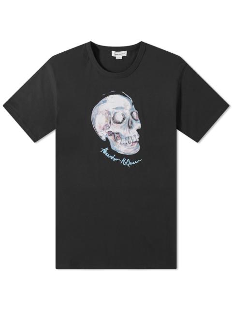 Alexander McQueen Alexander McQueen Skull Print Logo Oversized Tee