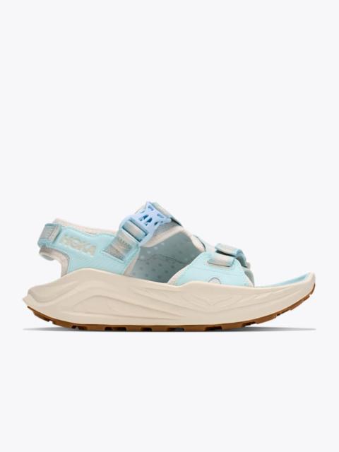 HOKA Women's Infini Hike TC Shoes in Glimmering Blue/Alabaster