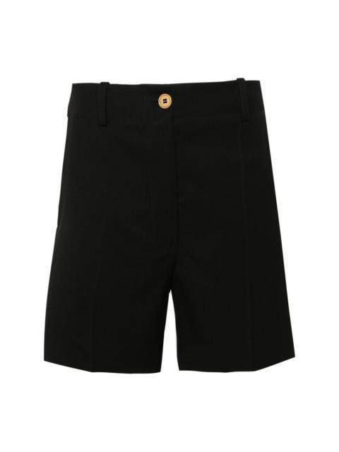 PATOU pressed-crease high-waist tailored shorts