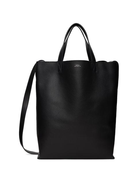 A.P.C. Black Maiko Medium Shopper Tote