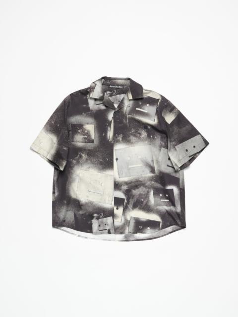 Acne Studios Printed button-up shirt - Black/white
