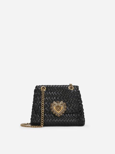 Dolce & Gabbana Small Devotion shoulder bag in woven nappa leather