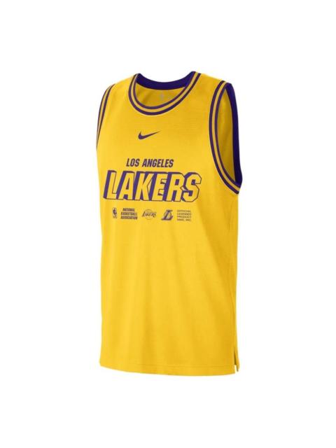 Nike Nike x NBA LA Lakers Training Jerseys 'Yellow' DR2273-728