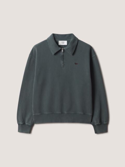 Maison Kitsuné PROFILE FOX FADED POLO SWEATSHIRT