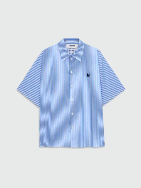 MSGM M Logo Striped Shirt