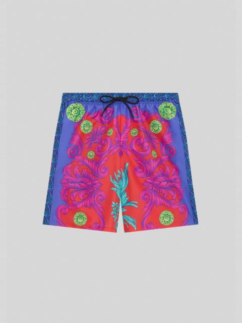 VERSACE Medusa Trionfo Print Long Swim Shorts