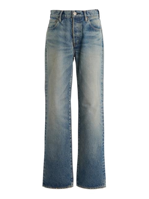 MOUSSY VINTAGE Randolph Rigid Straight-Leg Jeans light wash