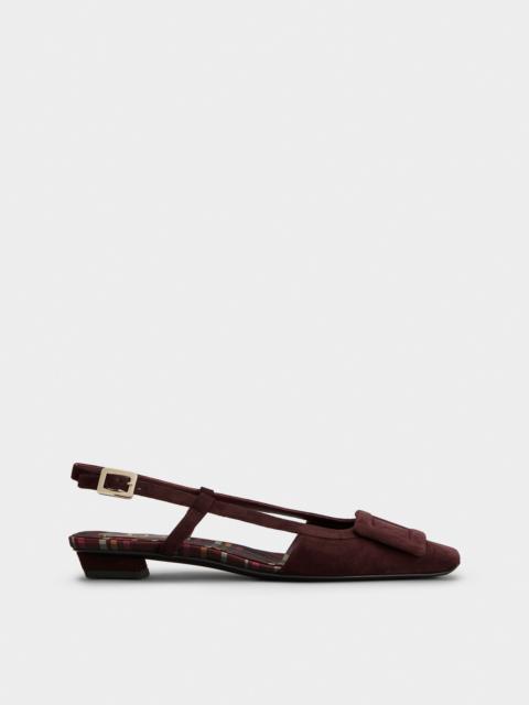 Roger Vivier Belle Vivier Slingback Ballerinas in suede