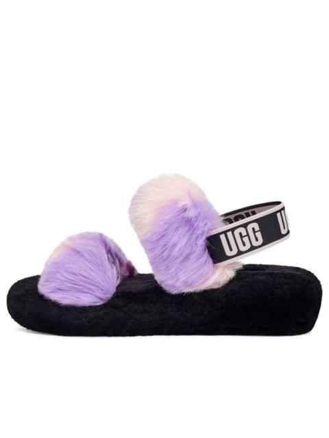 UGG (WMNS) UGG Sandals Black White Purple 1119821-MGNL