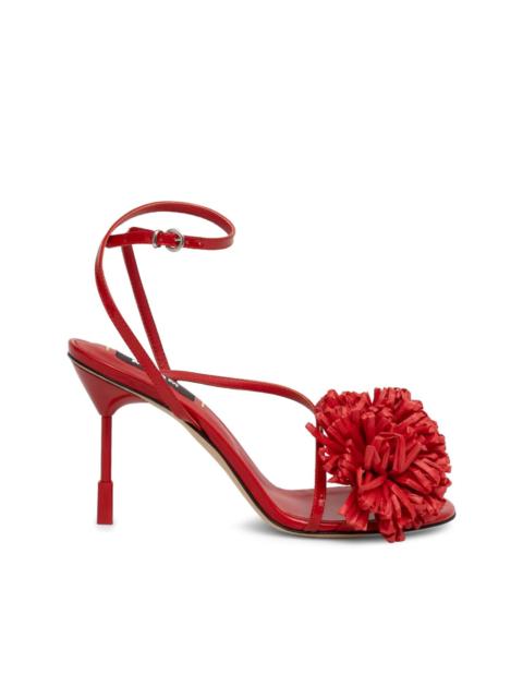 MSGM 85mm floral-applique sandals