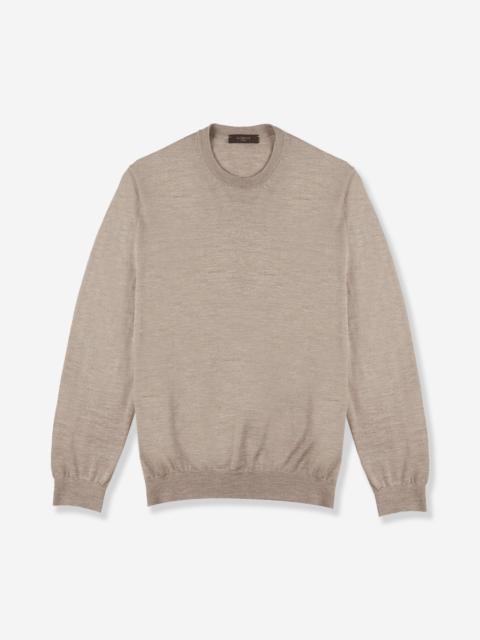 SLOWEAR Cashmere and silk slim fit crewneck sweater