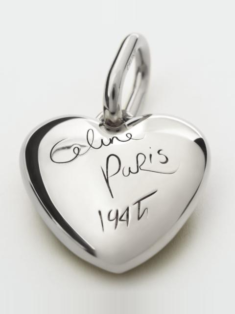CELINE CHARMS HEART CELINE 1945 IN ALUMINIUM