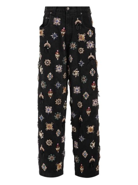 Dolce & Gabbana rhinestones-embellished l jeans