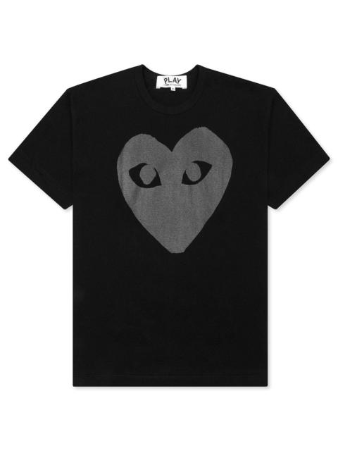 Comme des Garçons PLAY COMME DES GARCONS PLAY WOMEN'S HEART T-SHIRT - BLACK/BLACK