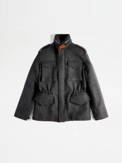 Tod's TOD'S OVER FIELD JACKET - GREY