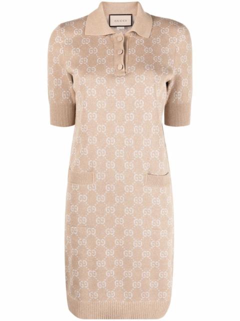 GUCCI GG-jacquard polo dress