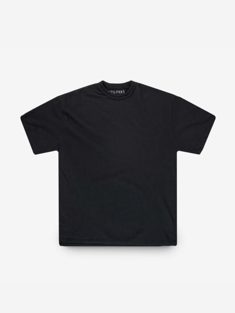 Iron Heart UTIL-BT-BLK UTILITEES - 10oz Mini Fleece Crew Neck T-Shirt - Black