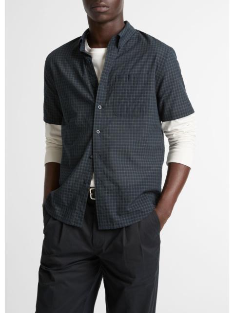 Vince Cortland Plaid Cotton-Blend Button-Down Shirt
