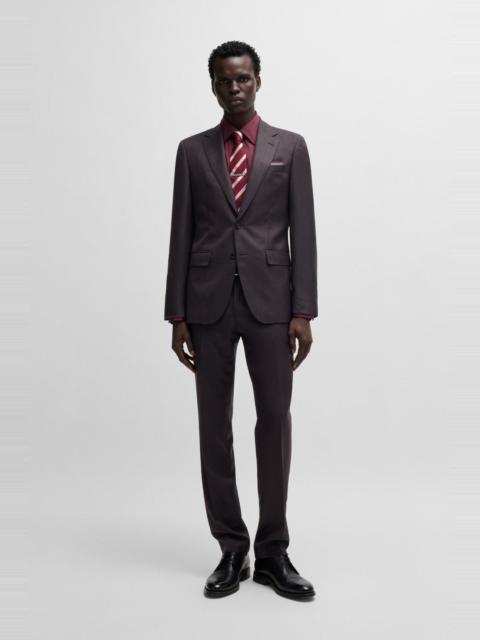 BOSS SLIM-FIT SUIT IN WOOL AND SILK