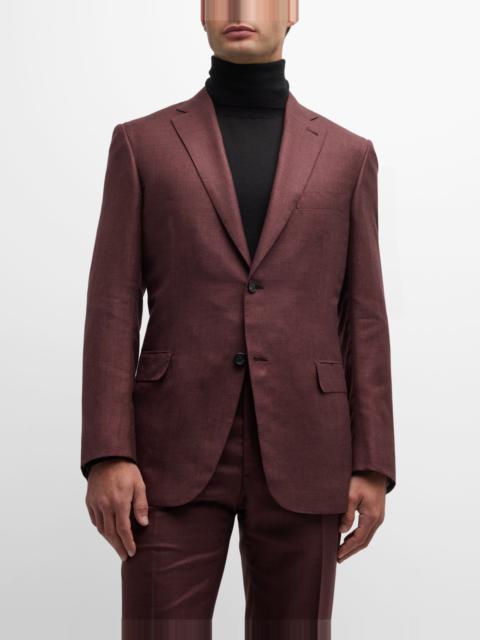 Brioni Men's Solid Silk-Blend Blazer
