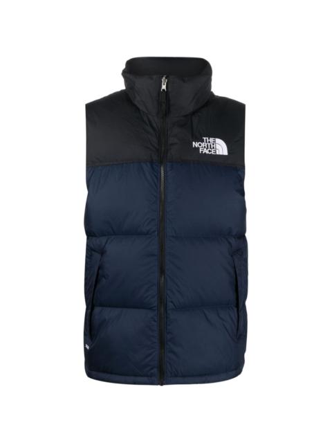 The North Face logo-embroidered padded gilet