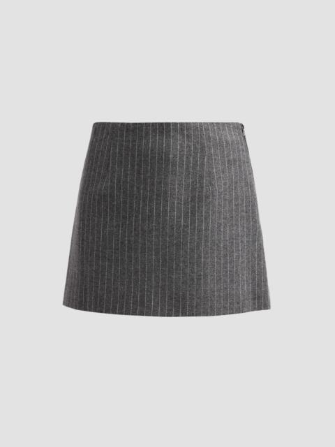 KOBI HALPERIN Women's Kaitlin Striped Mini Skirt - Grey