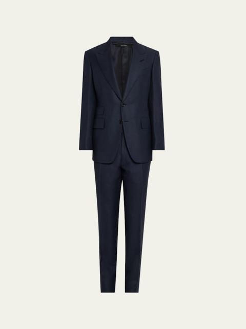 TOM FORD Men's Shelton Mouline Sharkskin Suit