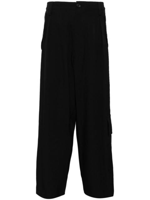 Yohji Yamamoto wool cropped trousers