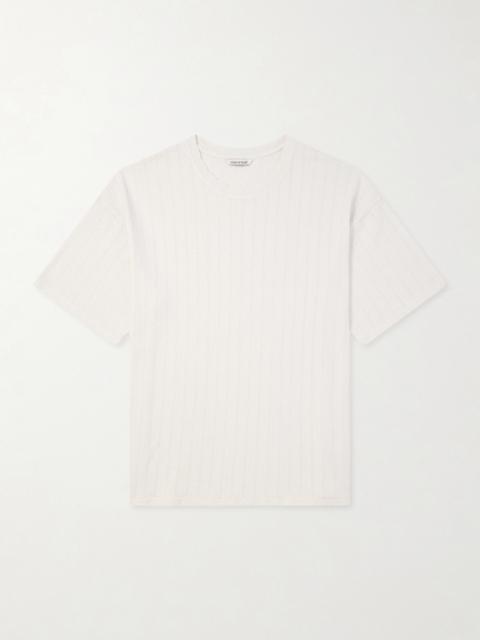 A KIND OF GUISE Thuy Pointelle-Knit Cotton and Linen-Blend T-Shirt