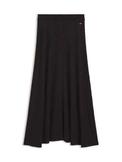 BOSS MAXI SKIRT IN RIBBED VIRGIN WOOL
