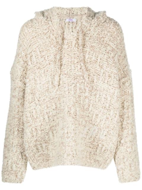 ERL chunky-knit drawstring hoodie