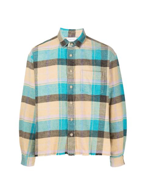 John Elliott Hemi plaid-print shirt
