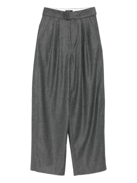 soeur pleated belted trousers