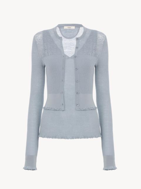Chloé TWIN SET IN A SUPERFINE WOOL KNIT