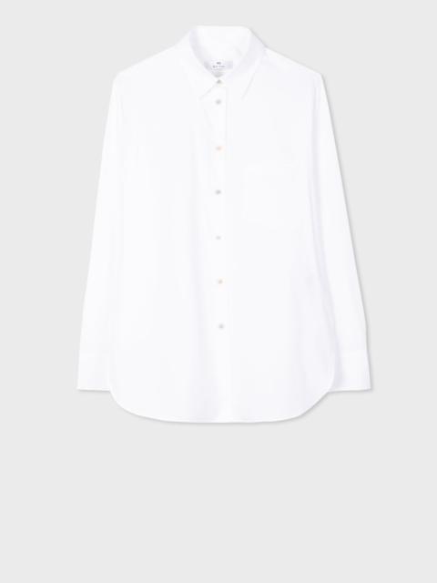 Paul Smith White Cotton Multi Coloured Button Shirt