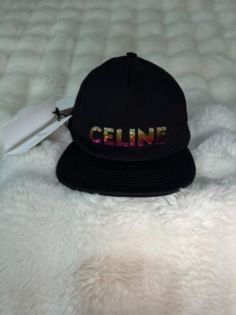 CELINE Celine brand new colorful sequin logo baseball cap 