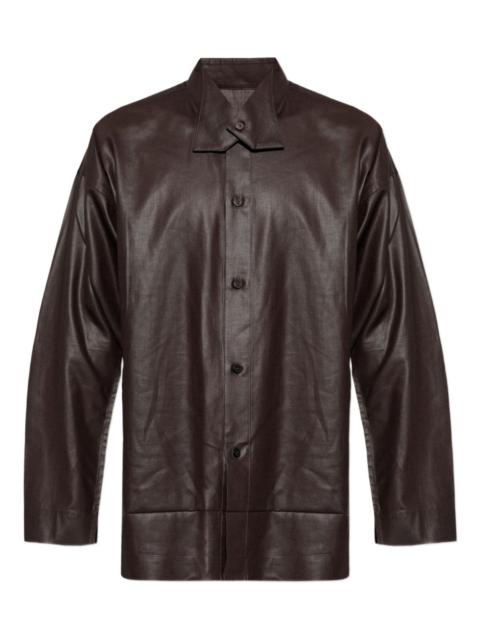 ISSEY MIYAKE long-sleeved buttoned shirt