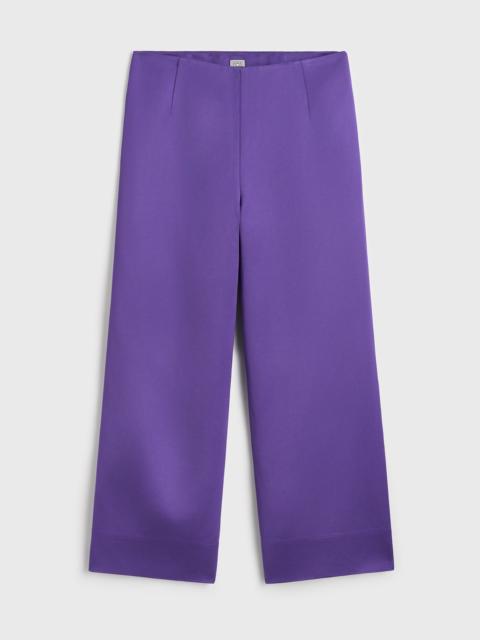 TOTEME Fluid satin trousers violet