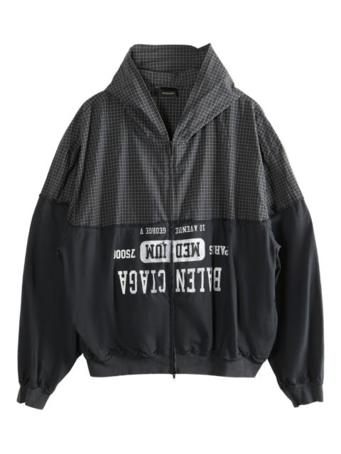 BALENCIAGA check panelled shirt