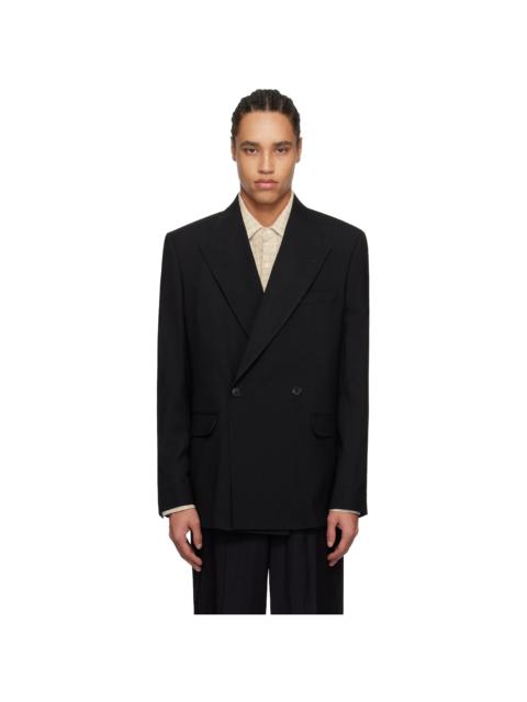 mfpen Black Double Breasted Blazer