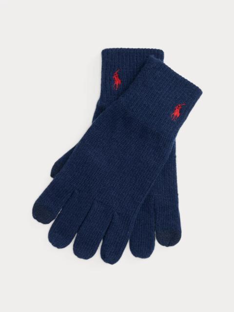 Polo Ralph Lauren Signature Pony Knit Touch Gloves