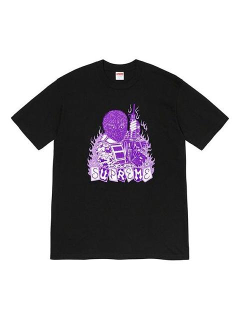 Supreme Supreme FW19 Week 7 Mercenary Tee Mercenaries Printing Short Sleeve Unisex Black SUP-FW19-711
