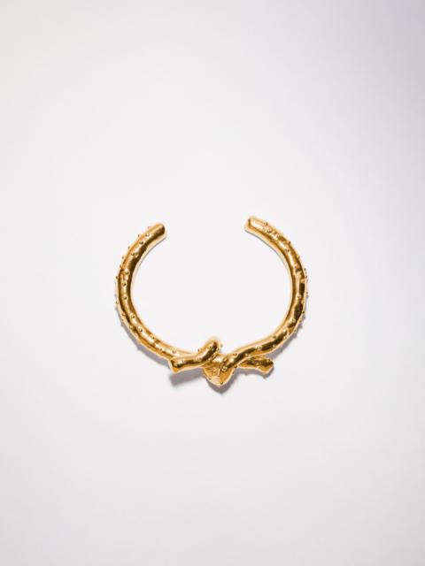 Acne Studios Knot cuff bracelet - Gold