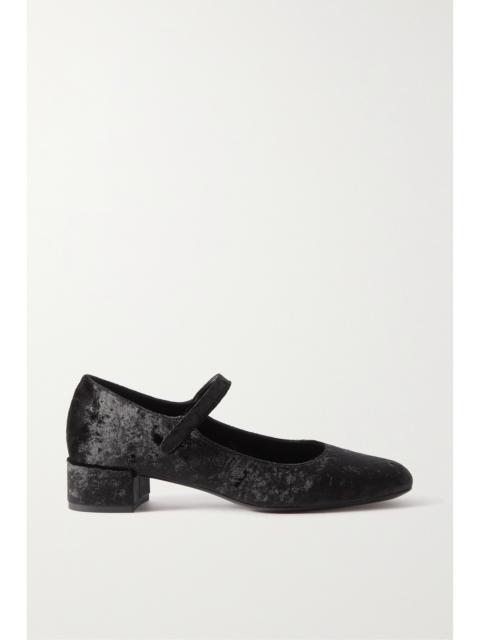 BY FAR Ginny Velvet Mary Jane Pumps