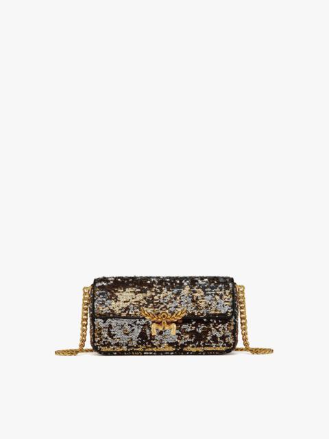 MCM Himmel Sequin Shoulder Bag